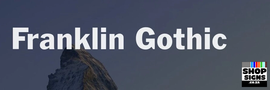 Franklin Gothic Sample