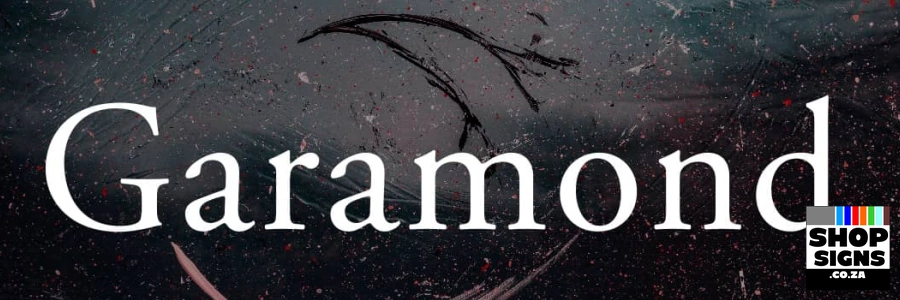 Garamond Font Sample