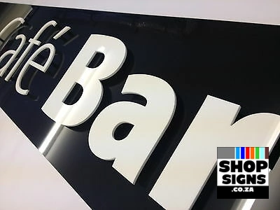 Laser Cut Cafe Sign