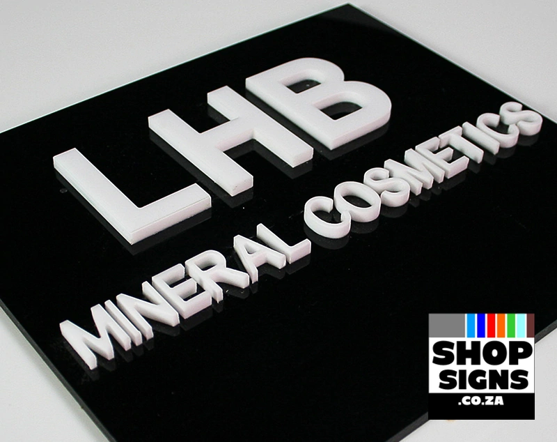 Laser Cut Cosmetic Sign