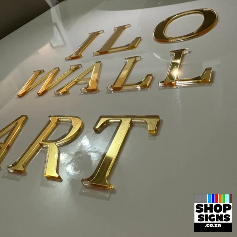 Laser Cut Letters Wall Art