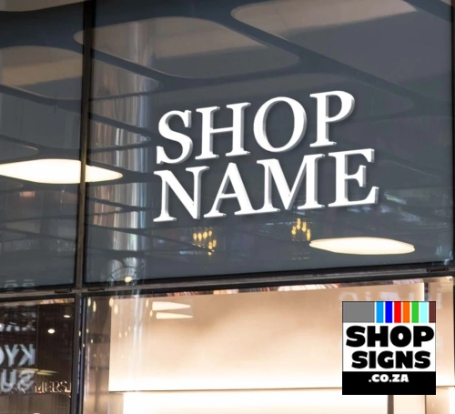 Laser Cut Shop Name Sign